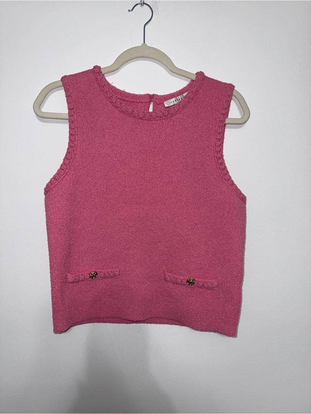 Endless Rose Textured Pink Cropped Tank